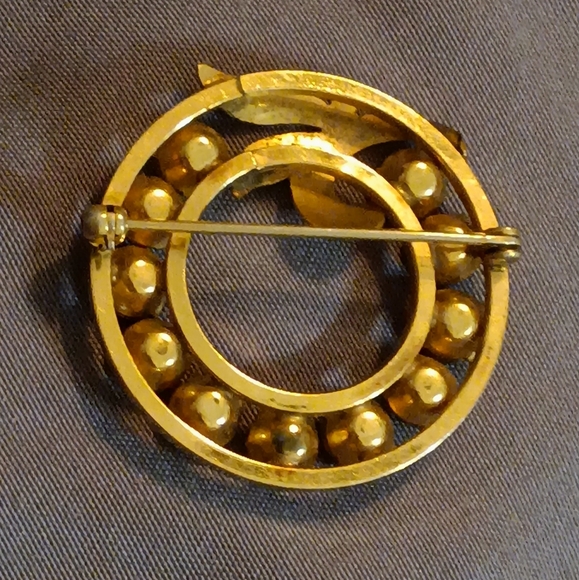 Van Dell Circle of Life Brooch 1/20 12K - Picture 5 of 7
